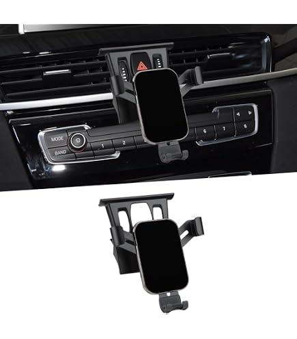 KUDA Console Supporto Navigazione LHD Per Toyota Prius 01/2009 - Vera Pelle Nera Testata TÜV