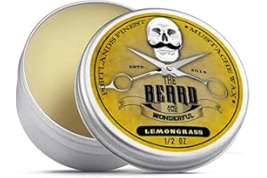 Citronnelle Cire à Moustache (15ml) Premium Puissant Solution pour Tache & Barbe Styling Twists, Points, Voltes & Boucles - The Beard And The Wonderful