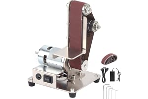 Greensen Mini Bandslipmaskin, Elektrisk Slipbock - Poleringsslipmaskin, Kantslipare, Justerbar Polermaskin 4500-9000 R/min