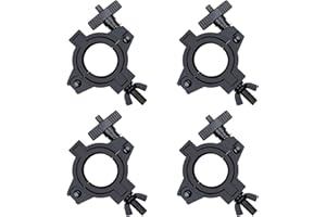 JINDAAUDIO 4Pack Morsetti per Tubi di 3 Dimensioni 25mm 38mm 50mm Morsetto Falegname O Clamps Morsetto per Traliccio Luci da Palcoscenico