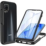 CENHUFO Cover Huawei P40 Lite, (Non per 5G) 360 Gradi Antiurto con Protezione Schermo Integrata Rugged Doppia Bumper Traspare