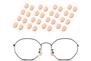 Mrltau 16 paia di occhiali in spugna, naselli da naso autoadesivi, cuscinetti per occhiali, occhiali da naso, ali da naso, occhiali da naso