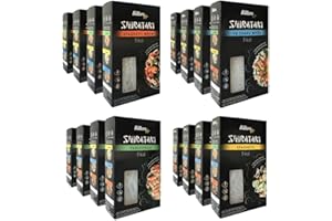 Bitters Shirataki Konjac Pasta MIX 4xSpaghetti Slim, 4xBold, 4xRiso, 4xTagliatelle - 16x390g (senza liquido 16x250g)
