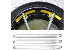 JNNJ 3 Pièces Demonte Pneu, Démonte Pneu De Vélo Métal, Demonte Pneu Trottinette, Métal Acier Levier des Pneus pour Voitures Moto, Outillage De Réparation pour Enlever Ou Remplacer Les Pneus Vélo