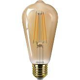 Philips LEDclassic E27 lamba, altın, 40 W yerine ge&ccedil;er, sıcak beyaz (1800 Kelvin), dekoratif lamba