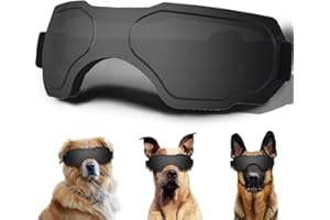 NICERINC PET Large Dog Sunglasses, Dog Goggles with Adjustable Strap UV Protection Winproof Dog Puppy Sunglasses, Suitable for Large Dog Pet Glasses, Dogs Eyes Protection