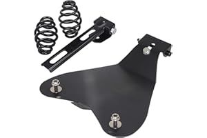 Bid4ze Support de siège de moto en métal noir avec fixation à ressort de 7,6 cm pour Harley Sportster XL883/1200 Bobber Chopper
