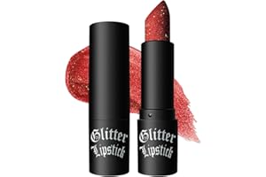 Vawolecy Rouge à lèvres scintillant, brillant à lèvres scintillant Finition métallique mate imperméable