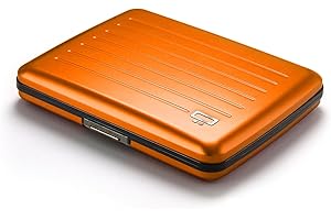 ÖGON -DESIGNS- Portefeuille en Aluminium, Grande capacité avec Fermoir en métal, Protection RFID Contre la fraude et la démagnétisation, modèle Smart Case Oslo Large