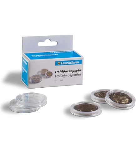 Leuchtturm 309045 Cápsulas De Monedas QUADRUM Diámetro Interior 36 Mm