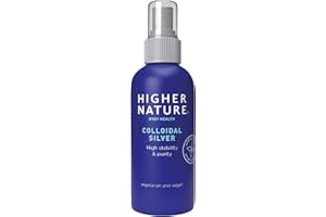 Higher Nature - Colloidal Silver - Purified Water with Premium Grade Silver - Antiseptic Spray, Disinfectant Spray, Colloidal - 15ml