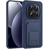 CepLab Xiaomi Redmi Note 15 Pro 5G Kılıf Kartlık B&ouml;lmeli Darbelere Karşı Koruyucu Silikon Kapak Lacivert