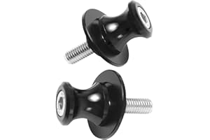 ‎GIDIBII GIDIBII M8*1,25 Ständeraufnahme,Schwingenschutz Schwingenadapter Ständer Bobbins Spool Racingadapter Kompatibel mit BMW Honda Kawasaki Suzuki (schwarz)