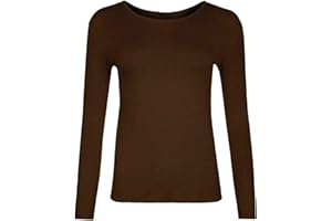 21Fashion Kids Plain Basic Top Long Sleeve Womens Girls Boys Uniform T-Shirt Tops