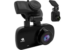 Z Z-EDGE Z-Edge Dashcam Voiture GPS Intégré WiFi 2K+1080p Avant &Arrière Double Objectif, Caméra Embarquée 2.7'' Grand Angle 155°, Enregistrement en Boucle, Mode Stationnement, Support Stockage Externe 256Go
