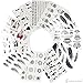 Pack of 10 RANDOM Pattern Water Transfer Flash Fake Temporary Tattoo Stickers Tattoos Makeup