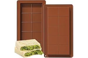 POP IT S Schokoladenform Silikon Tief silikonform schokolade,Dubai schokolade form 2 Stück Silikonform Schokoladentafel Tiefe Schokoladenform Extra Tief für Schokolade Praline Süßigkeiten