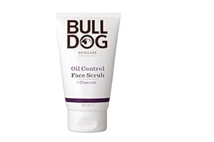 BULLDOG SKINCARE - Oil Control Face Scrub For Men | Exfoliating Charcoal Scrub | 125 ml