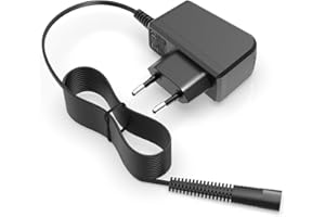 Superer 12V Chargeur pour Braun Rasoir Tondeuse Épilateur Électrique - (Série 9 5 3 7 S3 S5 Pro 6 8 1 Type 5544 5542 Silk-épil 5 7 9 Wet&Dry Beard Trimmer Câble d'alimentation Adaptateur)