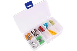 ACBungji Auto Car 5A 7.5A 10A 15A 20A 25A 30A ATO ATC Micro II 2 Blade Fuse Assortment 35 Pieces