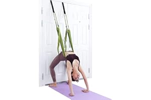 XEMZ Yoga Fitness Stretching Strap, Adjustable Leg Stretcher Back Bend Assist Trainer, Improve Leg Waist Back Flexibility Home Gym Equipment for Rehab Pilates Ballet Cheerleading Splits Gymnastics