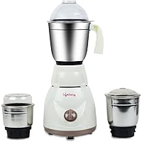 Lifelong Power Pro LLMG02 Mixer Grinder, 500W, 3 Jars (Brown)