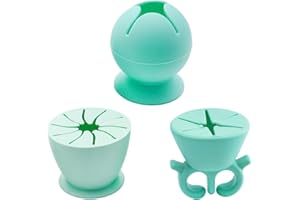 CATELL 3 Stück Schrottsammler Sammelwerkzeug Vinyl Abfallsammler Silikon Saugnapf Sammelwerkzeug DIY Vinyl Jäten Schrottsammler Plotter Zubehöhr für Cameos, Beschriftung, HTV, Vinylentsorgung (Grün)