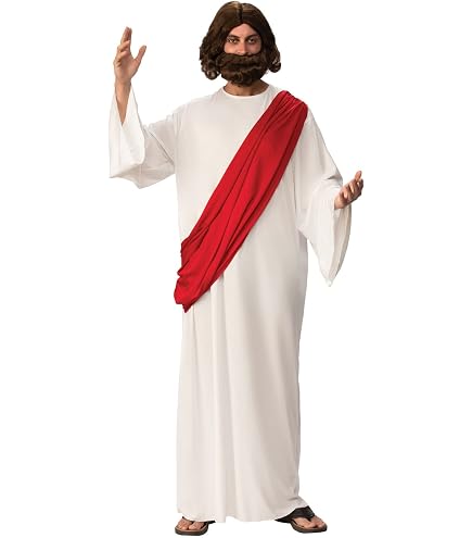 Peluca Y Barba De Profeta Para Adultos | Disfraz De Jesús O Sabio | Accesorio De Carnaval Color Marrón De Widmann
