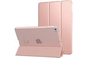 MoKo Coque Compatible avec New iPad Mini (5ème génération) 7.9" 2019/iPad Mini 4 2015, Ultra-Mince et Léger, Demi-Transparent, Couvercle Intelligent avec Réveil/Sommeil Automatique - Or Rosé