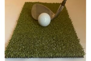 GENERIC Golf Winter Rules Fairway Mat; Short 15 Millimetre Pile Artificial Grass Tee; Smooth Natural Lie