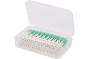 Anself 160 stück doppelseitige interdentalbürsten aus silikon zahnbürste zur reinigung schmaler interdentalzähne