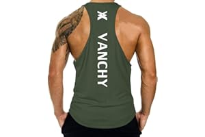 Cabeen Uomo Fitness Canotta da Palestra Sportiva Bodybuilding Canottiera Tank Top Stringer Senza Maniche Maglie