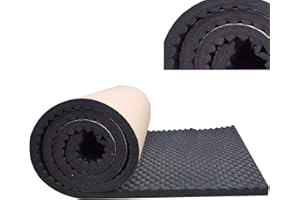 Pamatio Selbstklebend Akustik Schaumstoff Matte, Schall Dämmung Dämmmatte Schallschutzmatte Isolierung Matte, Akustikschaumstoff Schallabsorbierend, Feuchtigkeitsfest, Wasserdicht 50 x 200 x 2cm