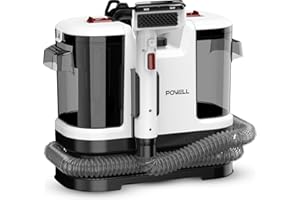 Powell Odkurzacz piorący 450W do dywanów i tapicerki – głębokie czyszczenie, usuwanie plam, kompaktowy design (Biały)