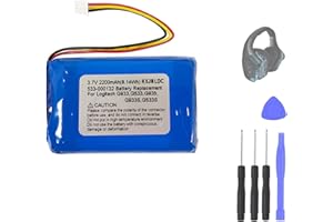 Aousavo Batería de Repuesto 533-000132 Compatible con Logitech G933,G533,G935,G933S,G533S Wireless Artemis Spectrum Gaming Headset