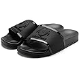 AlphaSquad Anti Slip Slides, Best fit for Lounge, Shower, Beach & Pool, Unisex Slipper & Sliders, Black