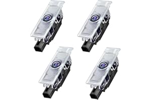Gmili 4Pcs Luces LED de Bienvenida Compatible con Alfa Romeo 159/ Giulia/Mito/Stelvio, Proyector de Luz para Puerta de Coche, Accesorios Proyector Puerta Coche