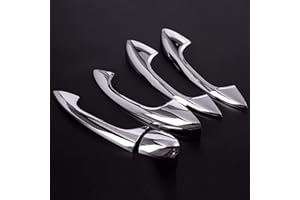 DIYUCAR Für MB Benz A Klasse A180 A200 A250 W177 V177 2019 2020 Auto ABS Chrom Türgriff Abdeckung Verkleidung Verkleidung Linkslenker-Fahrzeuge (poliertes Silber)