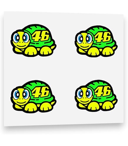 Planche De 13 Stickers VR46 Valentino Rossi - Chihuahua - Fabriqué En Italie
