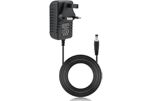 GBULTR Universal 12V 2A AC/DC Power Supply Adapter, UK Converter Adaptor, 100-240V 50/60HZ, 5.5mm x 2.1mm for LED Strips CCTV Wireless Routers LCD Monitors Audio/Video Devices WIFI IP Camera Monitor