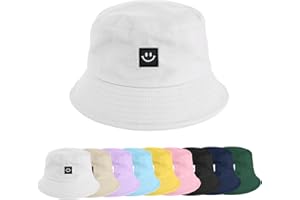 heekpek Sombrero de Pescador Algodón Gorro Pescador Plegable Sombrero de Cubo Bucket Hat Sombrero de Sol de Playa para Hombres y Mujeres Sombreros Al Aire Libre para Senderismo Camping