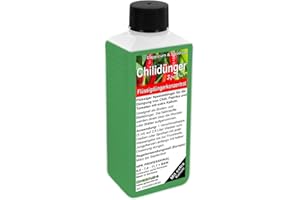 GREEN24 Chilidünger Paprikadünger Spezial Capsicum, zum düngen von Chili (Chilli) Peperoni Paprika und auch Tomaten, Flüssig - Dünger der Profi Linie