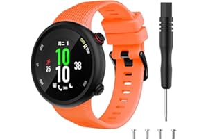 Chainfo Correa de Reloj compatible con Garmin Swim 2 / Forerunner 45, Blando Silicona Narrow Delgada Deporte Reemplazo Pulsera NO230320