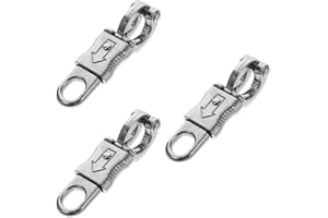 Housoutil 3 Pièces Crochet Anti-panique Équestre Crochets Métalliques Retour Fouet Crochet Anti-panique Accessoires De Sport En Plein Air Accessoires De Sport Déclencheur De Panique Pour Crochet