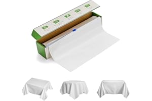 GARDEN V PRO Nappe compostable et biodégradable – Nappe blanche transparente, conforme aux normes ASTMD640, certifiée Vincotte OK, respectueuse de l'environnement, recyclable – 1 rouleau, 137 x 2742