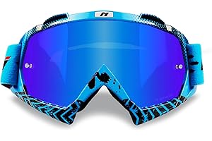 NENKI Lunettes de Moto cross, Lunettes de Protection Anti-UV, Lunettes de ski pour Activités de plein air, Masque Moto cross confortables