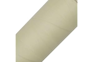 LINHASITA, Rocchetto di Filo Cerato, 100 g, 360 m, 0,5 mm di Spessore, in Poliestere, per macramé, 30 Colori - Bianco