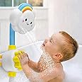DELFINO Bath Toys For Toddlers Baby Bath Shower Toy Bath Spray Water Shower Toy Lovely Cloud Rainbow Water Squirt Shower Faucet For Toddlers Kids Cloud Baby Bath Toys