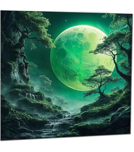 Biglietto Di Auguri Ecologico Hecate Hekate – Dea Lunare Pagana, 145x145mm Con Busta Di Lusso, Fatto A Mano In UK, Carta Riciclata 350g/m²