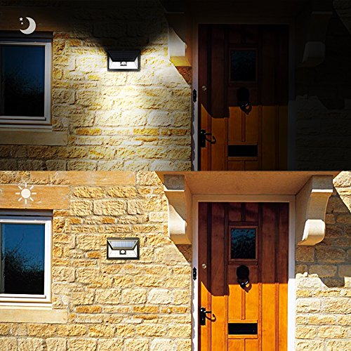 Outdoor Solar-Sicherheits-Licht Solar MPOW 24 LED-Licht drahtloses wasserdicht Sicherheits-Bewegungs-Sensor-Licht für Patio, Deck, Hof, Garten, Auffahrt, Außenwand mit 3 Modi Bewegung aktiviert, Weitwinkel-Sensor - 7